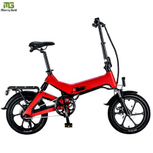 250W Folding Bike 16 Inch E Bike EU Standard Electric Charging Bicycle